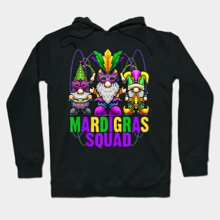 Funny Mardi Gras Gnomes Mardi Gras Squad Gnome Hoodie